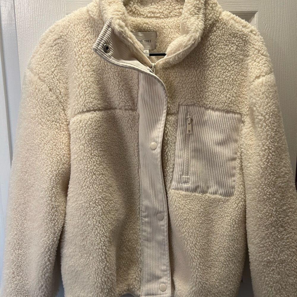 Love Tree Cream Teddy Jacket